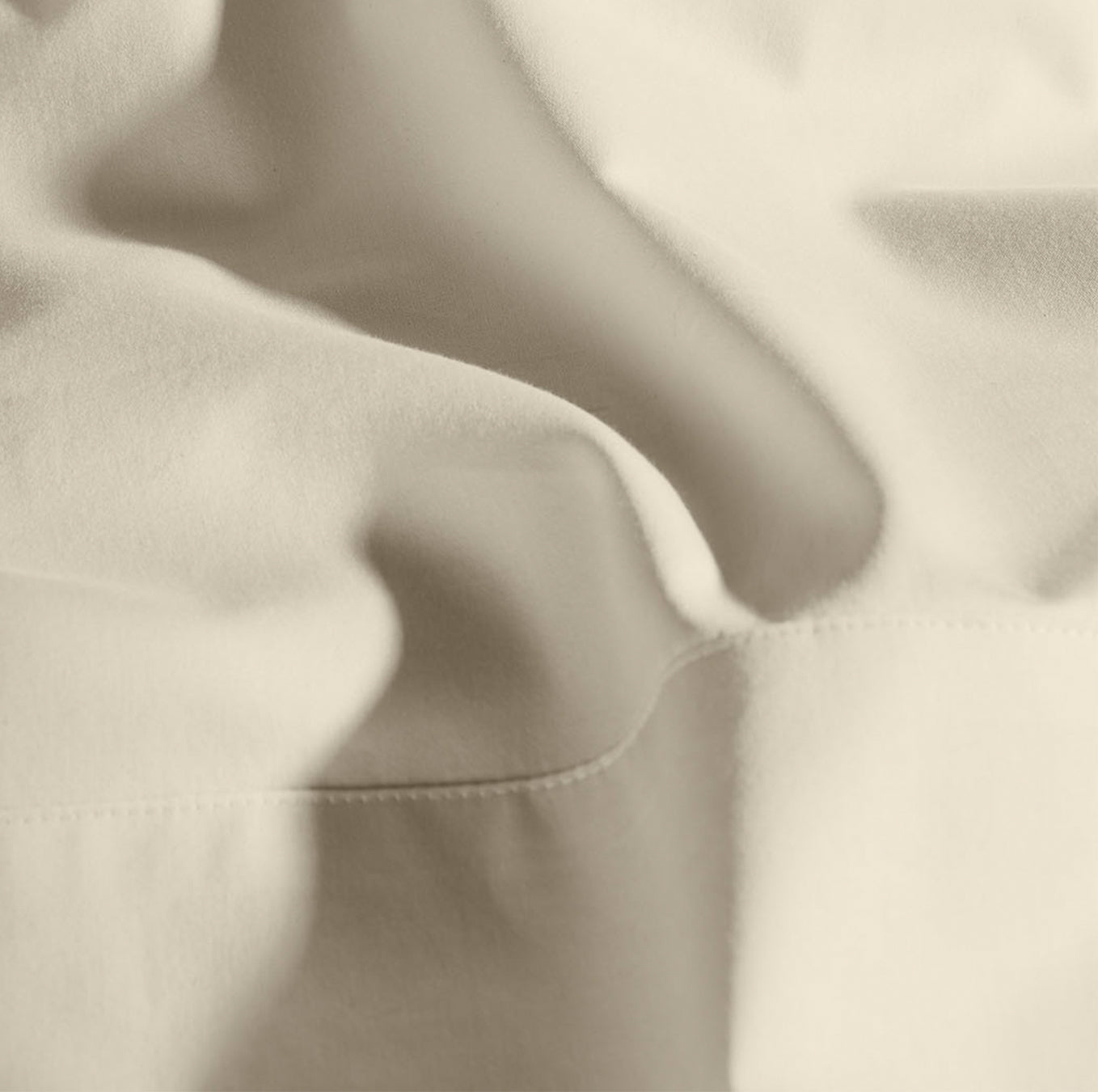 Close up detail of Sheet Set in Natural